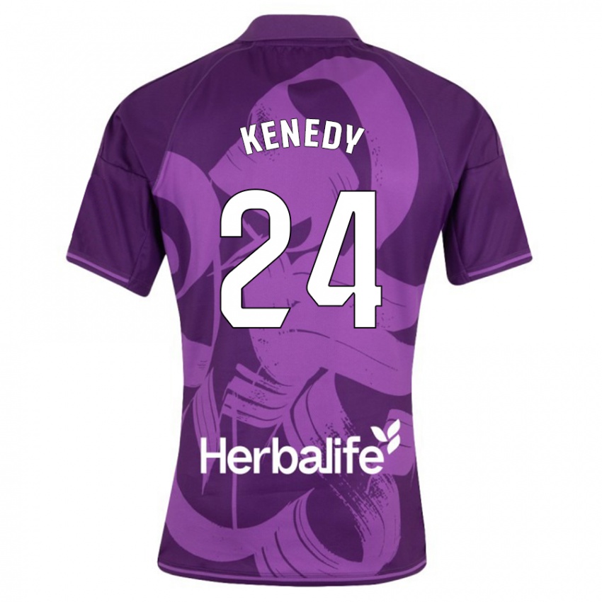 Niño Camiseta Kenedy #24 Violeta 2ª Equipación 2023/24 La Camisa