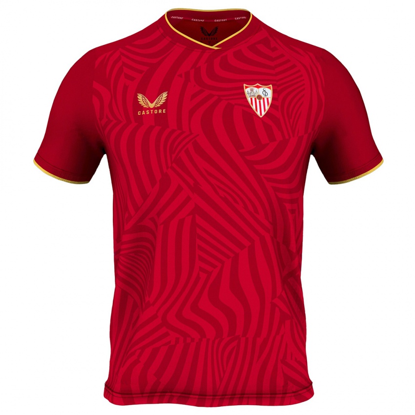 Niño Camiseta Álvaro Díaz #0 Rojo 2ª Equipación 2023/24 La Camisa