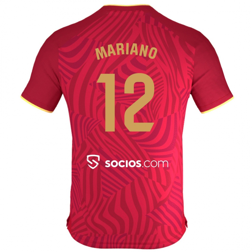 Niño Camiseta Mariano Diaz #12 Rojo 2ª Equipación 2023/24 La Camisa