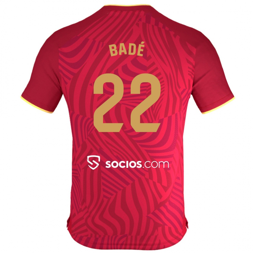 Niño Camiseta Loïc Badé #22 Rojo 2ª Equipación 2023/24 La Camisa