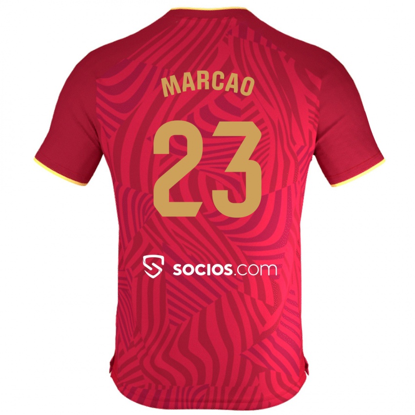 Niño Camiseta Marcão #23 Rojo 2ª Equipación 2023/24 La Camisa
