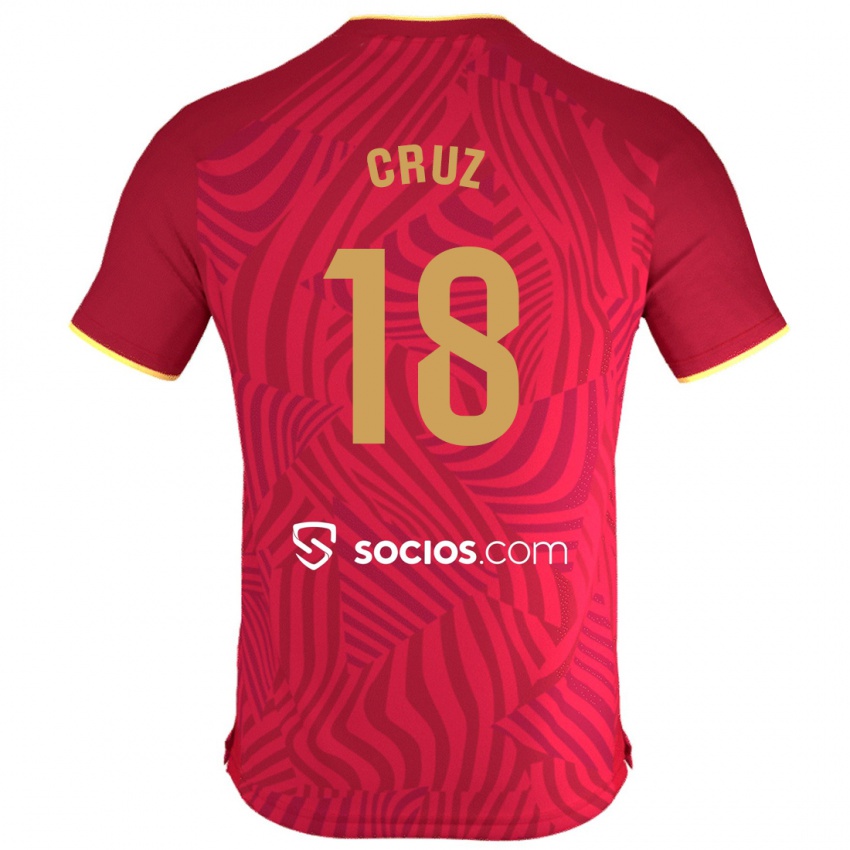 Niño Camiseta Jesús Cruz #18 Rojo 2ª Equipación 2023/24 La Camisa