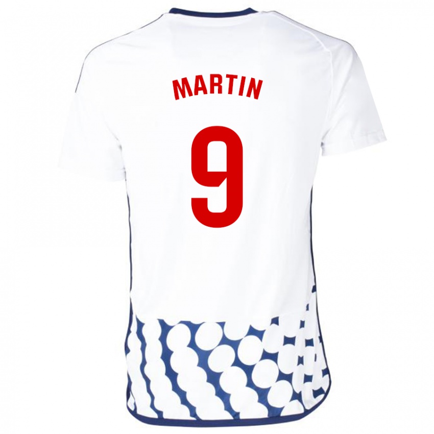 Niño Camiseta Carlos Martin #9 Blanco 2ª Equipación 2023/24 La Camisa