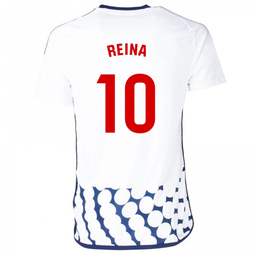 Niño Camiseta Alberto Reina #10 Blanco 2ª Equipación 2023/24 La Camisa