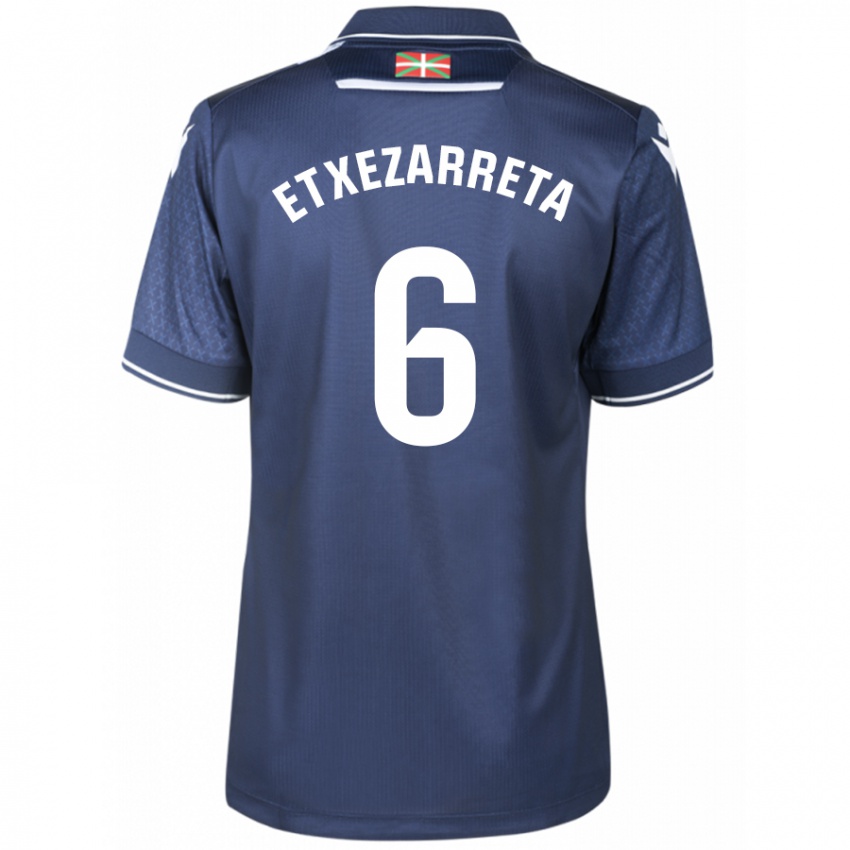 Niño Camiseta Ane Etxezarreta Aierbe #6 Armada 2ª Equipación 2023/24 La Camisa