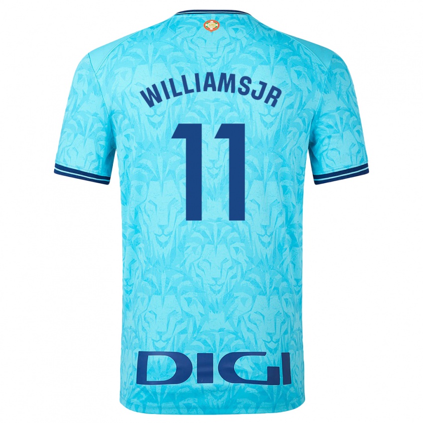 Niño Camiseta Nico Williams #11 Cielo Azul 2ª Equipación 2023/24 La Camisa