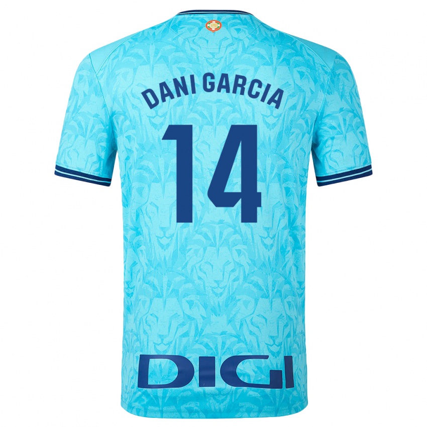 Niño Camiseta Dani García #14 Cielo Azul 2ª Equipación 2023/24 La Camisa