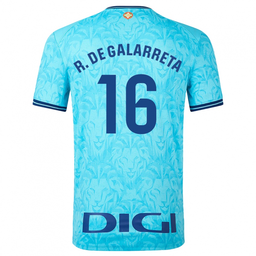 Niño Camiseta Iñigo Ruiz De Galarreta #16 Cielo Azul 2ª Equipación 2023/24 La Camisa
