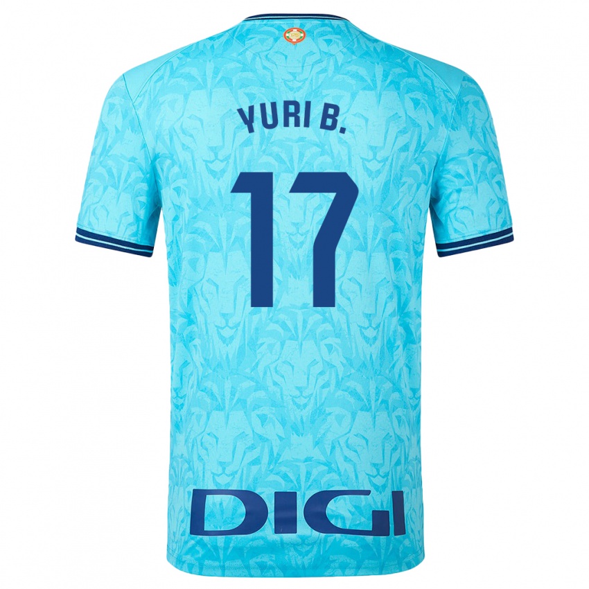 Niño Camiseta Yuri Berchiche #17 Cielo Azul 2ª Equipación 2023/24 La Camisa