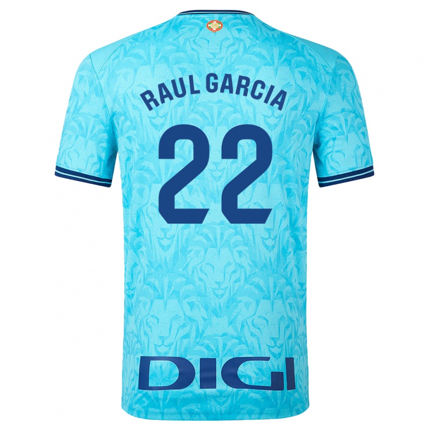 Niño Camiseta Raúl García #22 Cielo Azul 2ª Equipación 2023/24 La Camisa