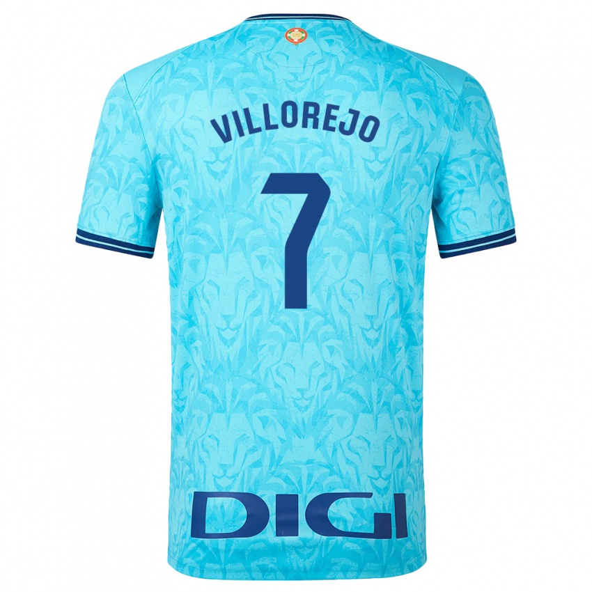 Niño Camiseta Ardaitz Villorejo #7 Cielo Azul 2ª Equipación 2023/24 La Camisa