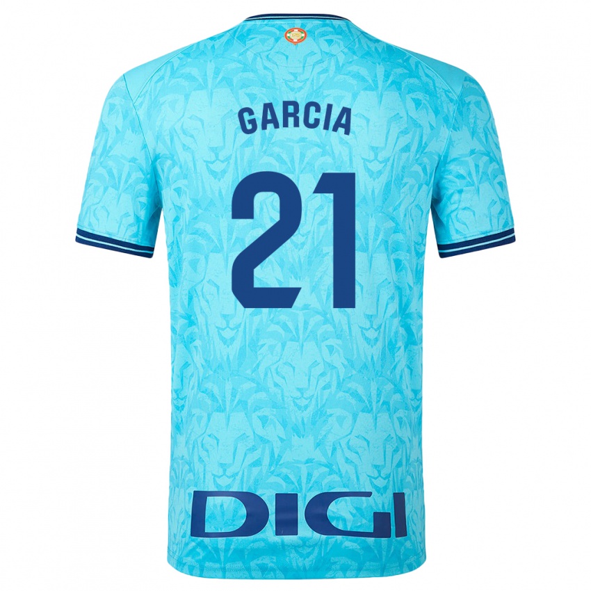 Niño Camiseta Beñat García #21 Cielo Azul 2ª Equipación 2023/24 La Camisa
