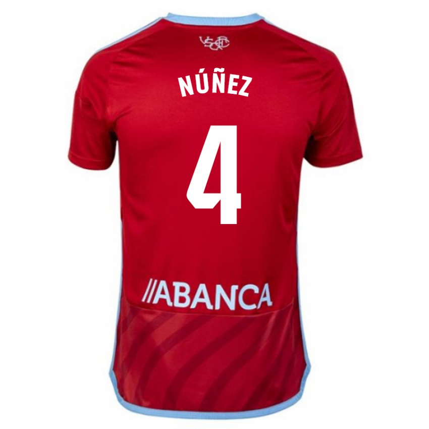 Niño Camiseta Unai Núñez #4 Rojo 2ª Equipación 2023/24 La Camisa