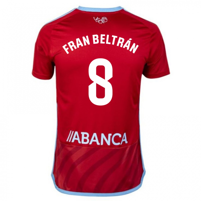 Niño Camiseta Fran Beltrán #8 Rojo 2ª Equipación 2023/24 La Camisa
