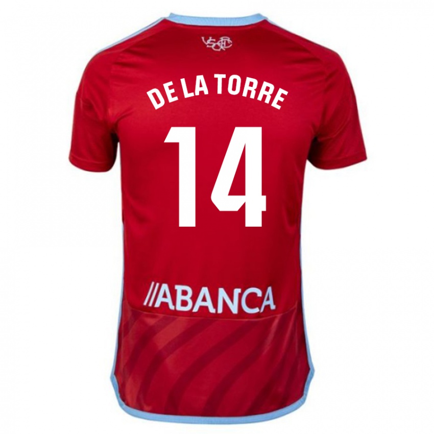Niño Camiseta Luca De La Torre #14 Rojo 2ª Equipación 2023/24 La Camisa