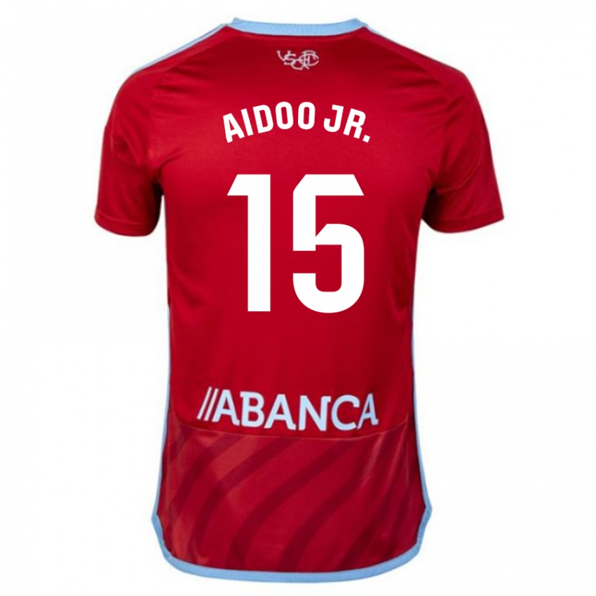 Niño Camiseta Joseph Aidoo #15 Rojo 2ª Equipación 2023/24 La Camisa