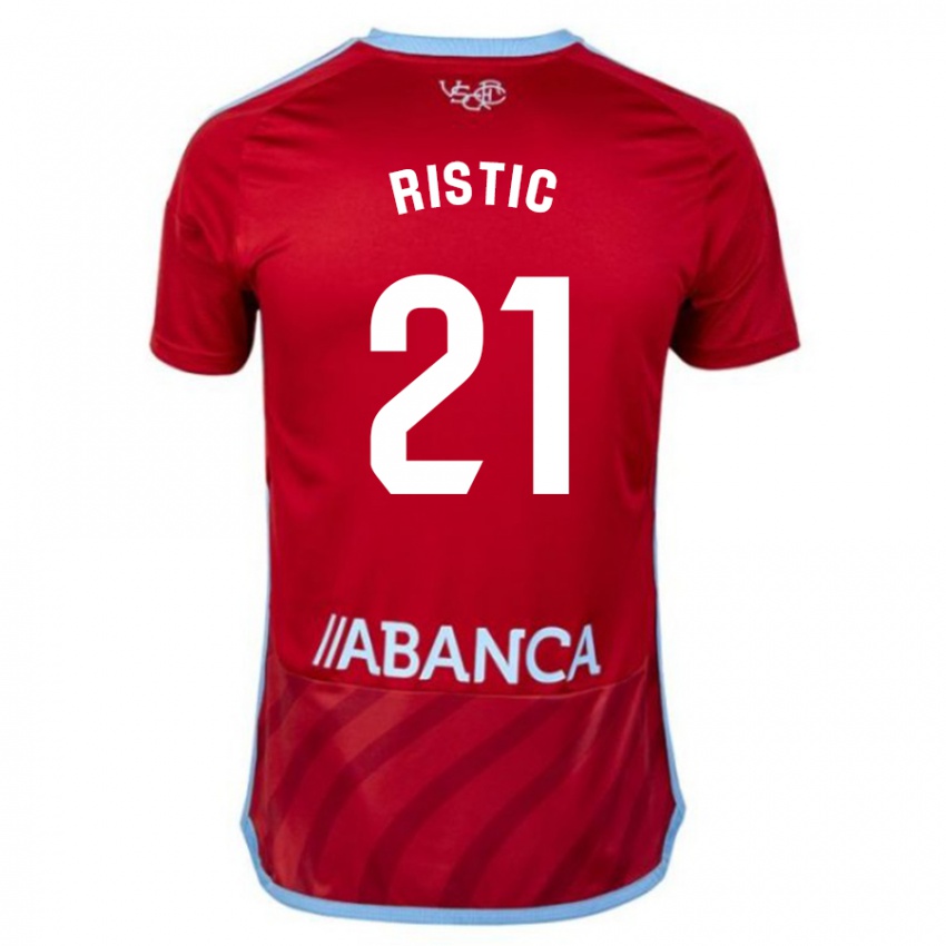 Niño Camiseta Mihailo Ristic #21 Rojo 2ª Equipación 2023/24 La Camisa