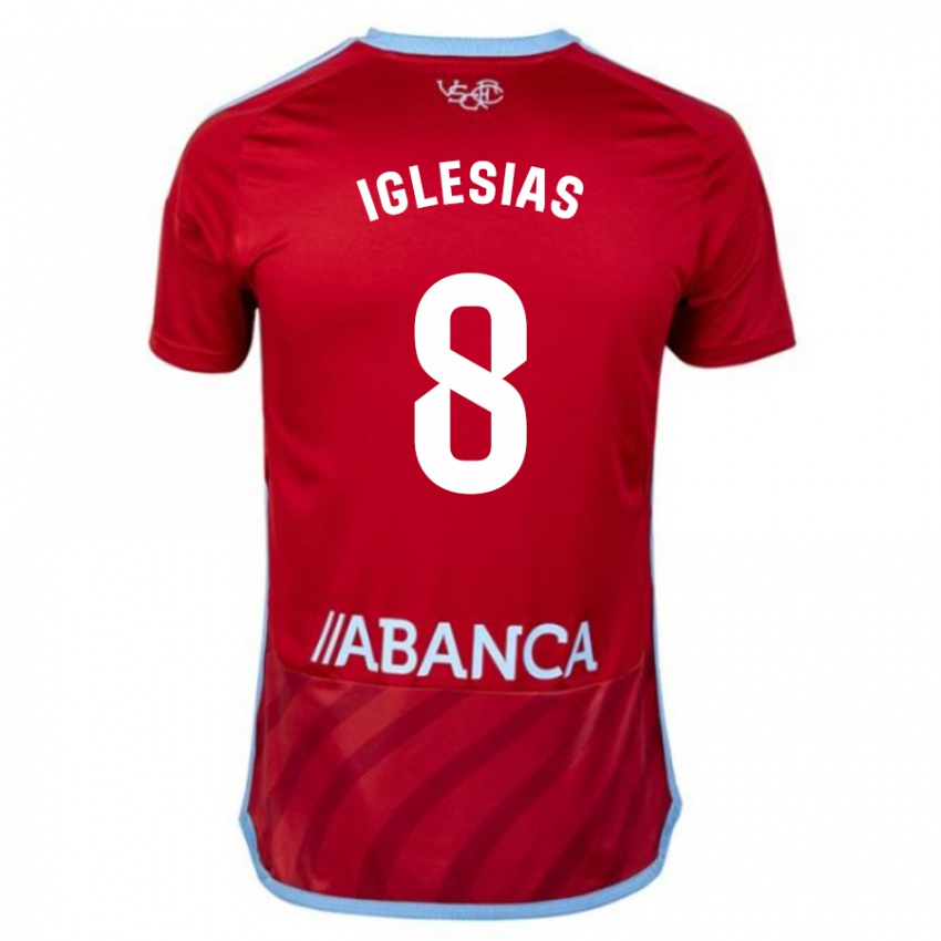 Niño Camiseta Bruno Iglesias #8 Rojo 2ª Equipación 2023/24 La Camisa