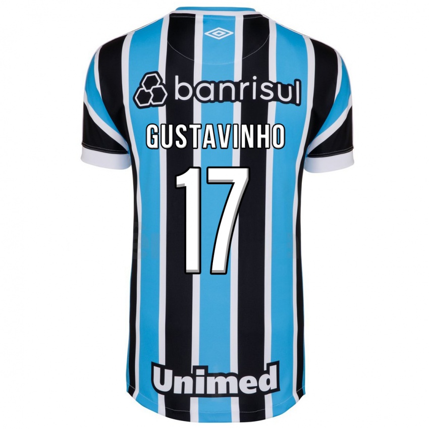 Hombre Camiseta Gustavinho #17 Azul 1ª Equipación 2023/24 La Camisa