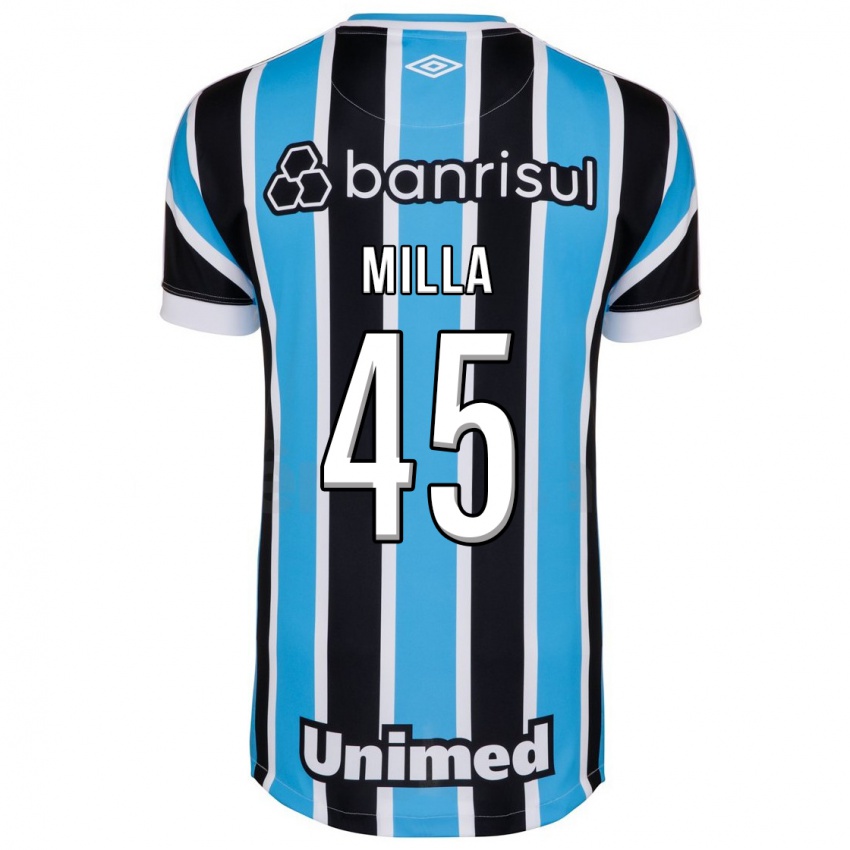 Hombre Camiseta Lucas Milla #45 Azul 1ª Equipación 2023/24 La Camisa