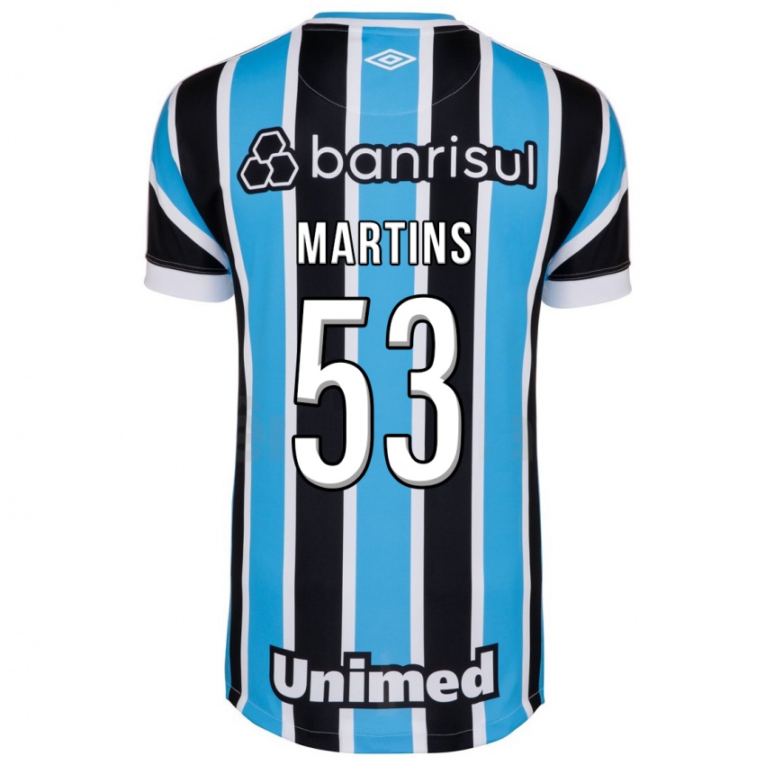 Hombre Camiseta Gustavo Martins #53 Azul 1ª Equipación 2023/24 La Camisa