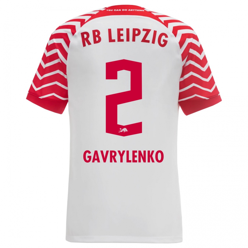 Hombre Camiseta Oleksandr Gavrylenko #2 Blanco 1ª Equipación 2023/24 La Camisa