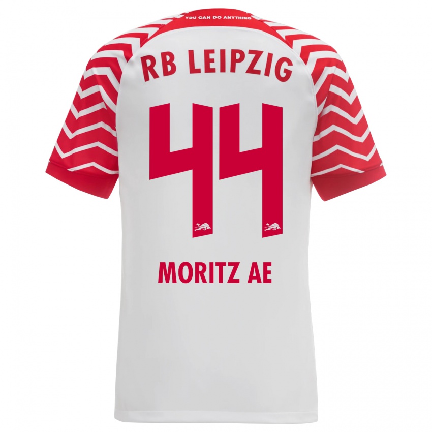 Hombre Camiseta Moritz Aé #44 Blanco 1ª Equipación 2023/24 La Camisa