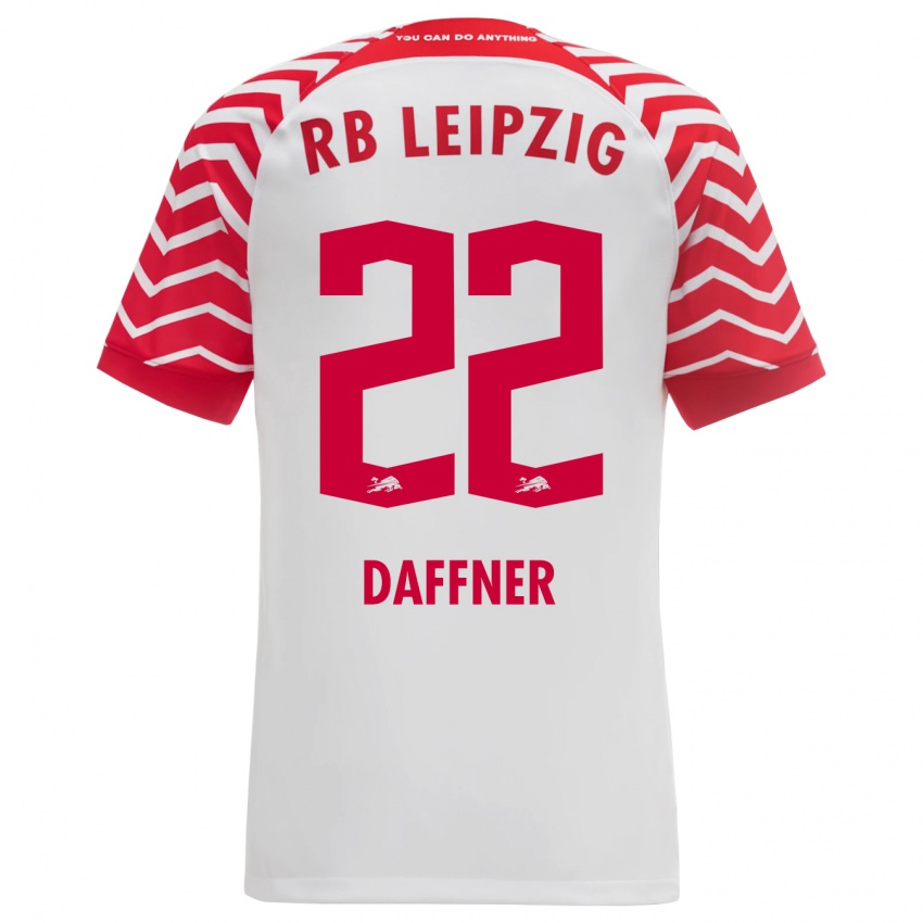 Hombre Camiseta Felix Daffner #22 Blanco 1ª Equipación 2023/24 La Camisa