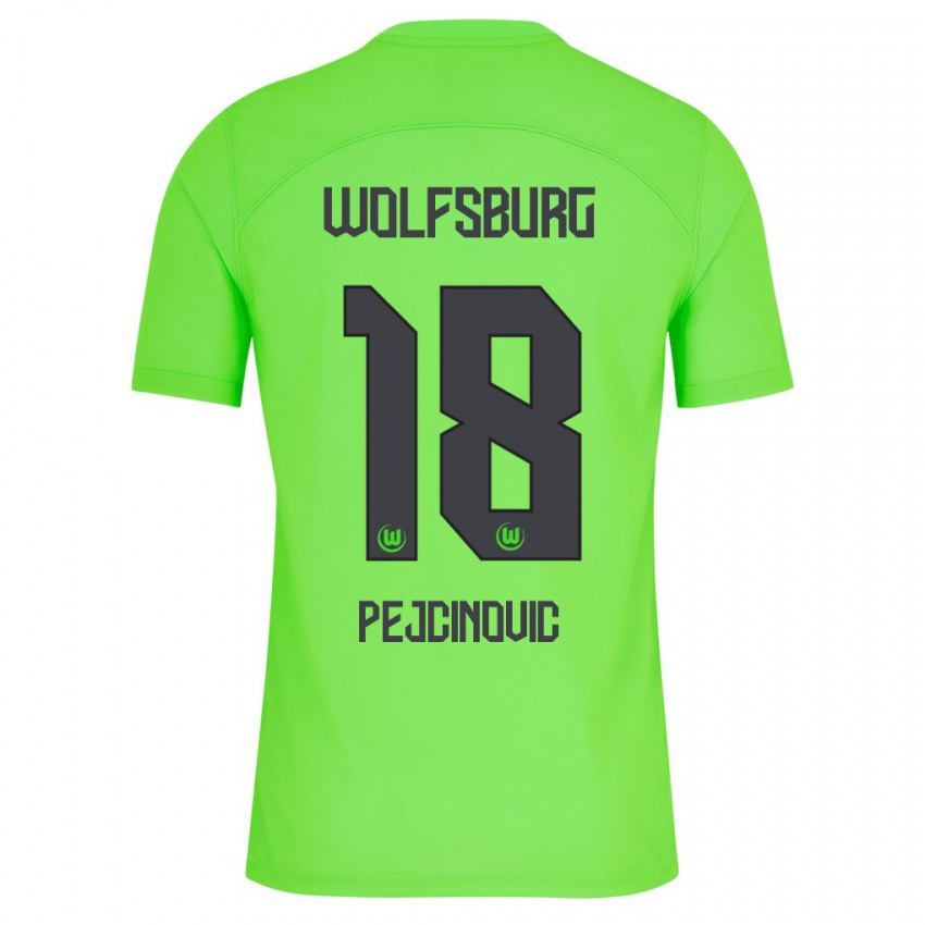 Hombre Camiseta Dzenan Pejcinovic #18 Verde 1ª Equipación 2023/24 La Camisa