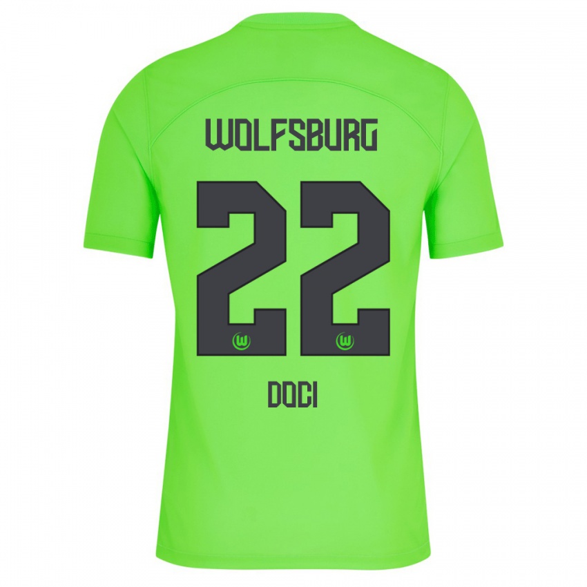 Hombre Camiseta Adrian Doci #22 Verde 1ª Equipación 2023/24 La Camisa