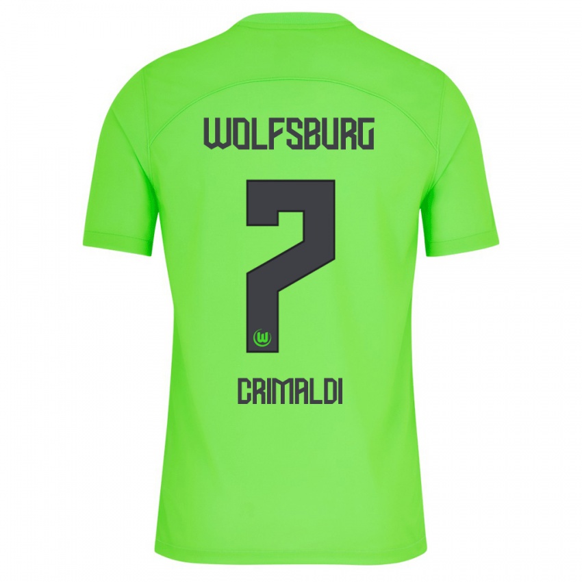 Hombre Camiseta Alessandro Crimaldi #7 Verde 1ª Equipación 2023/24 La Camisa