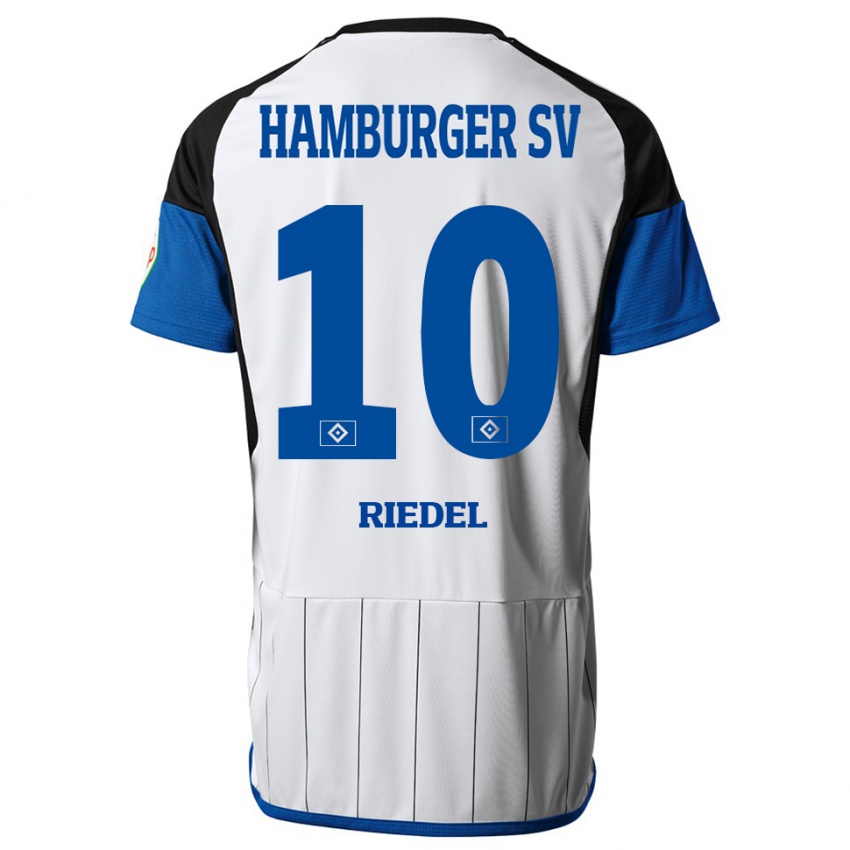 Hombre Camiseta Arnaud Riedel #10 Blanco 1ª Equipación 2023/24 La Camisa