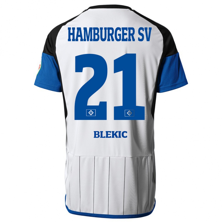 Hombre Camiseta Romeo Blekic #21 Blanco 1ª Equipación 2023/24 La Camisa