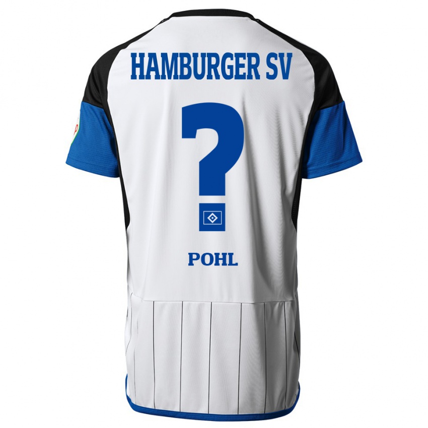 Hombre Camiseta Jannik Pohl #0 Blanco 1ª Equipación 2023/24 La Camisa