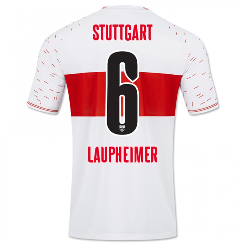 Hombre Camiseta Lukas Laupheimer #6 Blanco 1ª Equipación 2023/24 La Camisa