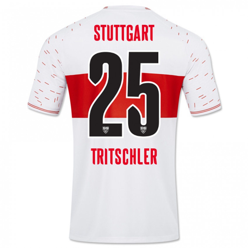 Hombre Camiseta David Tritschler #25 Blanco 1ª Equipación 2023/24 La Camisa