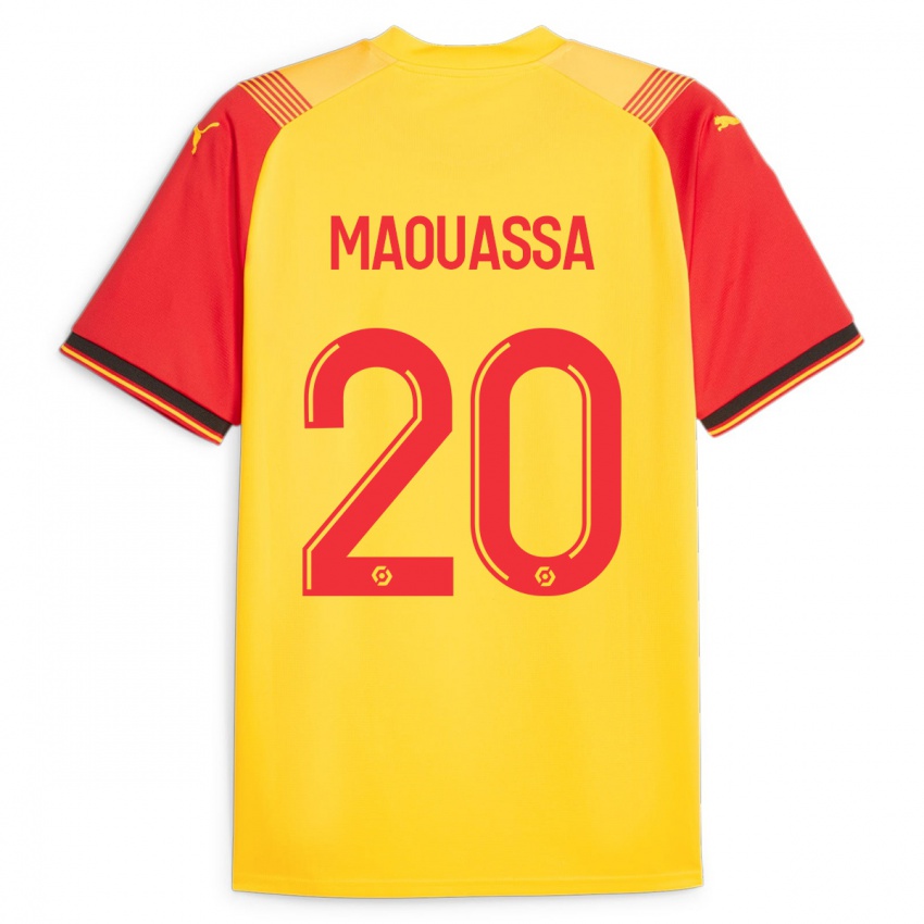 Hombre Camiseta Faitout Maouassa #20 Amarillo 1ª Equipación 2023/24 La Camisa