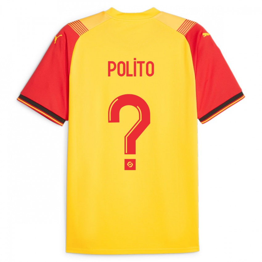 Hombre Camiseta Carla Polito #0 Amarillo 1ª Equipación 2023/24 La Camisa