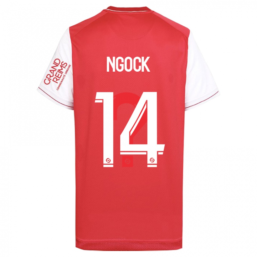 Hombre Camiseta Monique Ngock #14 Rojo 1ª Equipación 2023/24 La Camisa