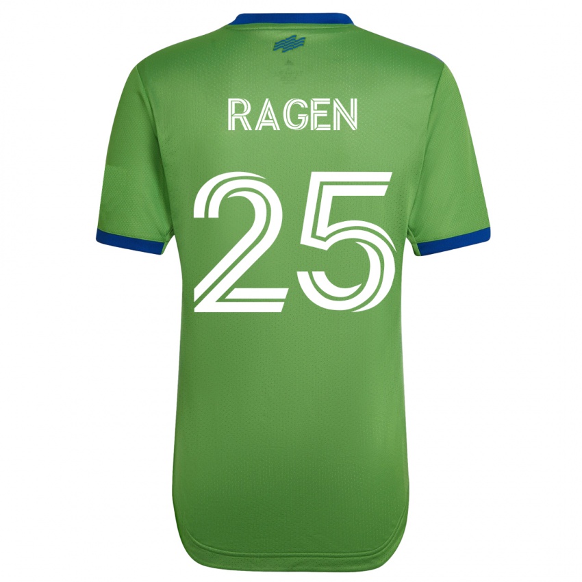 Hombre Camiseta Jackson Ragen #25 Verde 1ª Equipación 2023/24 La Camisa