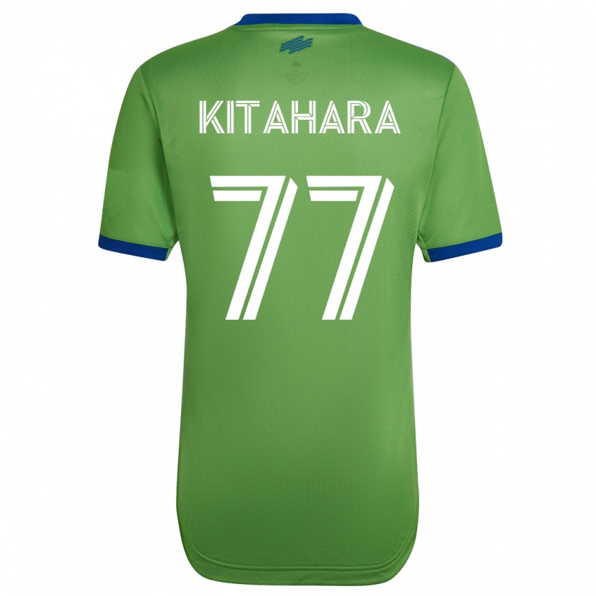 Hombre Camiseta Sota Kitahara #77 Verde 1ª Equipación 2023/24 La Camisa