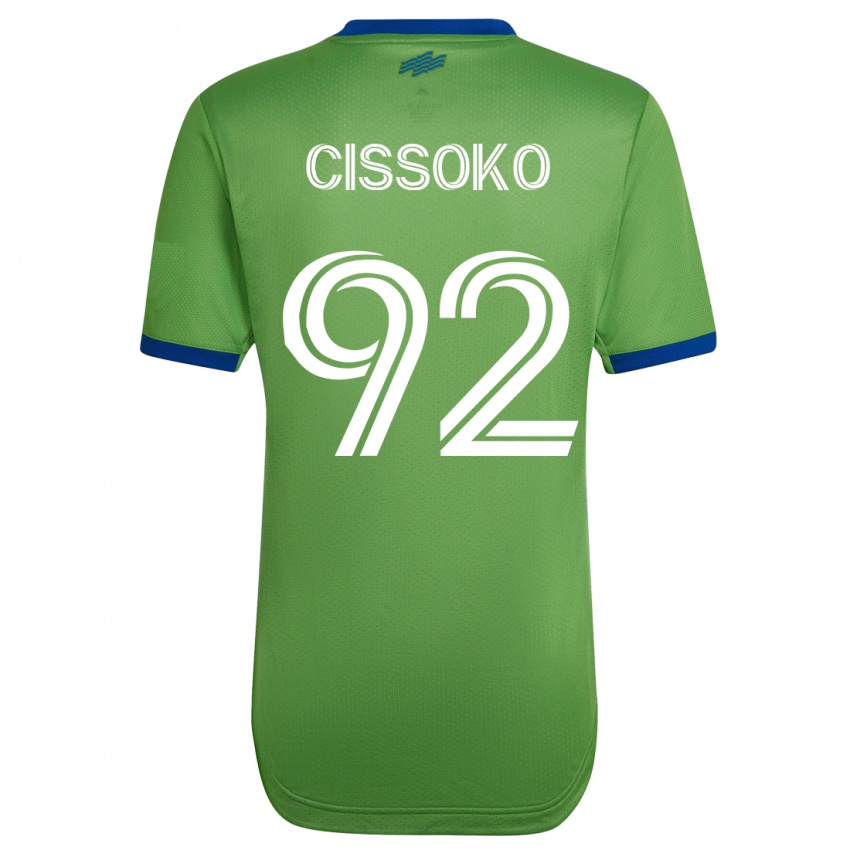 Hombre Camiseta Abdoulaye Cissoko #92 Verde 1ª Equipación 2023/24 La Camisa