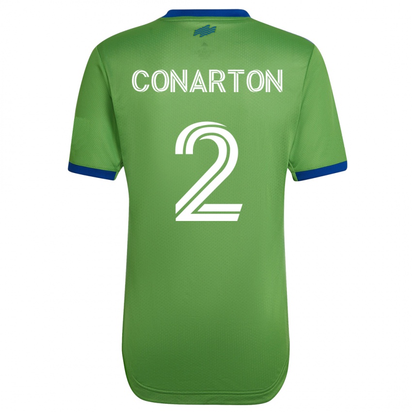 Hombre Camiseta Alyssa Conarton #2 Verde 1ª Equipación 2023/24 La Camisa