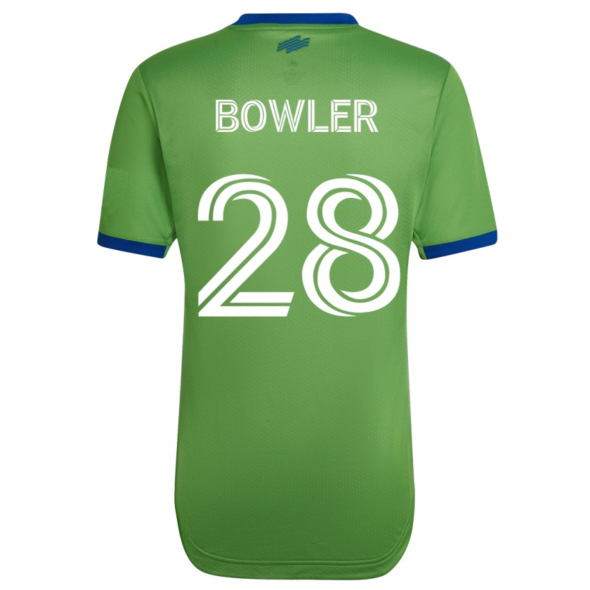 Hombre Camiseta Rachel Bowler #28 Verde 1ª Equipación 2023/24 La Camisa