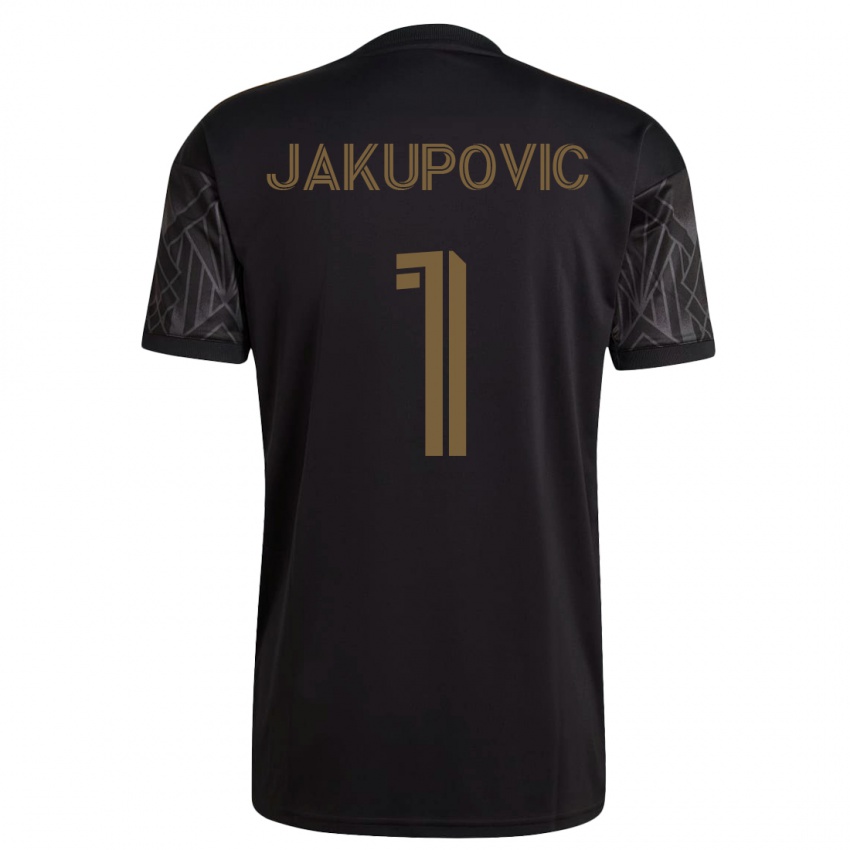 Hombre Camiseta Eldin Jakupovic #1 Negro 1ª Equipación 2023/24 La Camisa