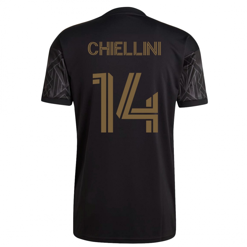 Hombre Camiseta Giorgio Chiellini #14 Negro 1ª Equipación 2023/24 La Camisa