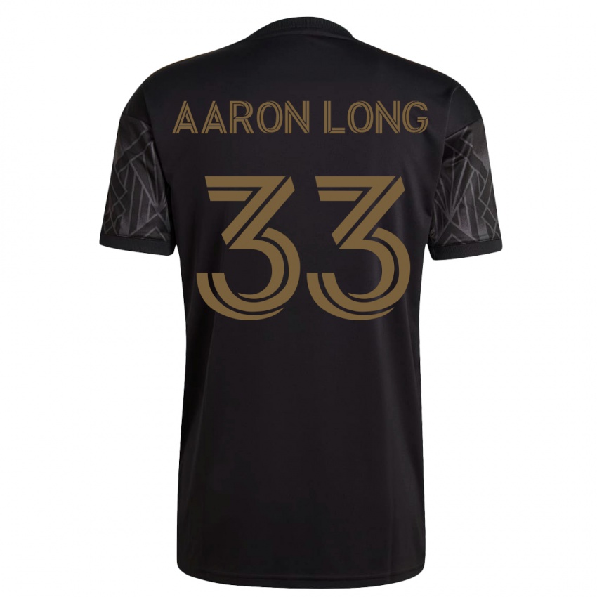 Hombre Camiseta Aaron Long #33 Negro 1ª Equipación 2023/24 La Camisa