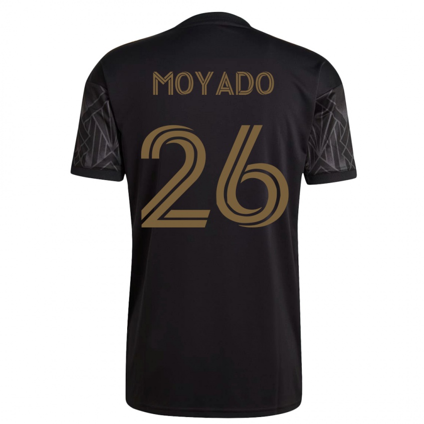Hombre Camiseta Bryan Moyado #26 Negro 1ª Equipación 2023/24 La Camisa