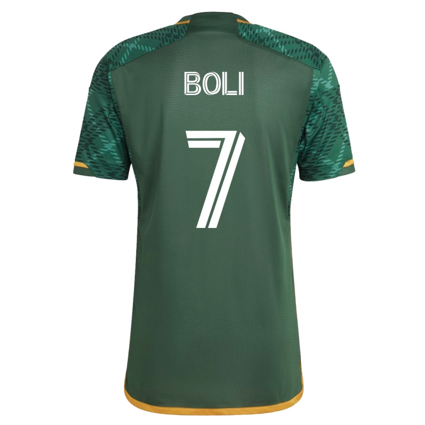 Hombre Camiseta Franck Boli #7 Verde 1ª Equipación 2023/24 La Camisa