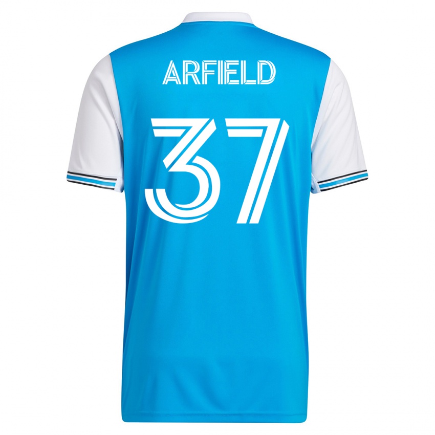 Hombre Camiseta Scott Arfield #37 Azul 1ª Equipación 2023/24 La Camisa